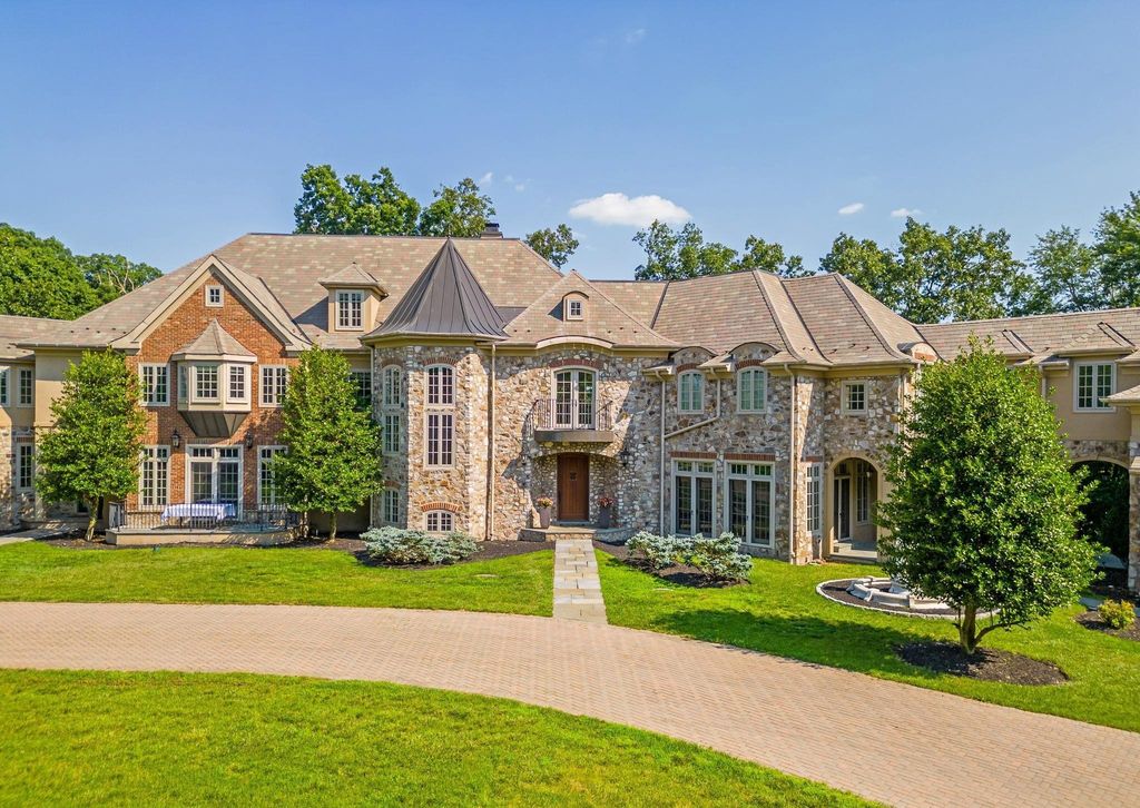 Lafayette Hill, Pennsylvania Gem: Stone Home with Exceptional Craftsmanship Listed for $3.45 Million