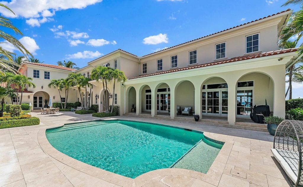 Nestled between the majestic Atlantic Ocean and the tranquil Intracoastal Waterway lies the extraordinary ''Villa Oceano Azul.'' This stunning estate is located in the prestigious estate section of Manalapan, Florida, and embodies the epitome of luxury living.