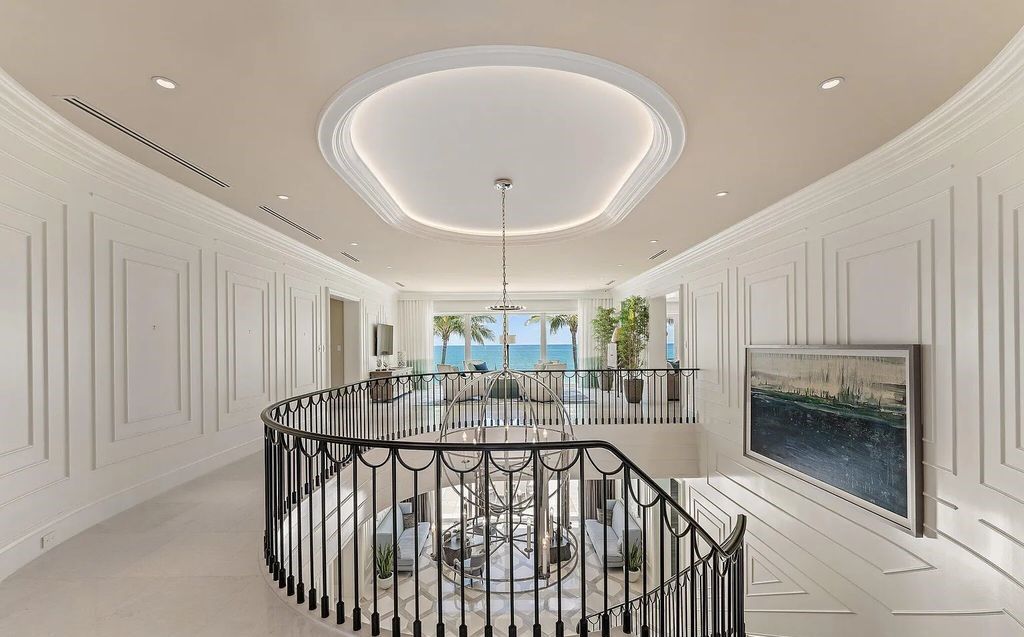 Nestled between the majestic Atlantic Ocean and the tranquil Intracoastal Waterway lies the extraordinary ''Villa Oceano Azul.'' This stunning estate is located in the prestigious estate section of Manalapan, Florida, and embodies the epitome of luxury living.