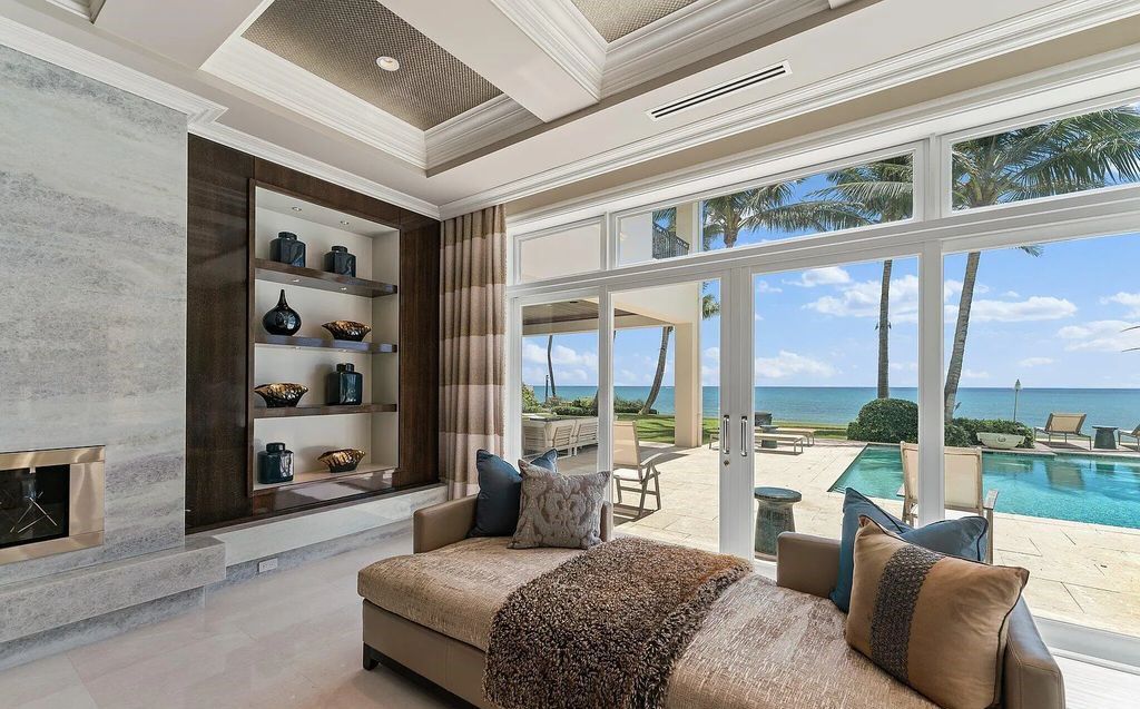 Nestled between the majestic Atlantic Ocean and the tranquil Intracoastal Waterway lies the extraordinary ''Villa Oceano Azul.'' This stunning estate is located in the prestigious estate section of Manalapan, Florida, and embodies the epitome of luxury living.
