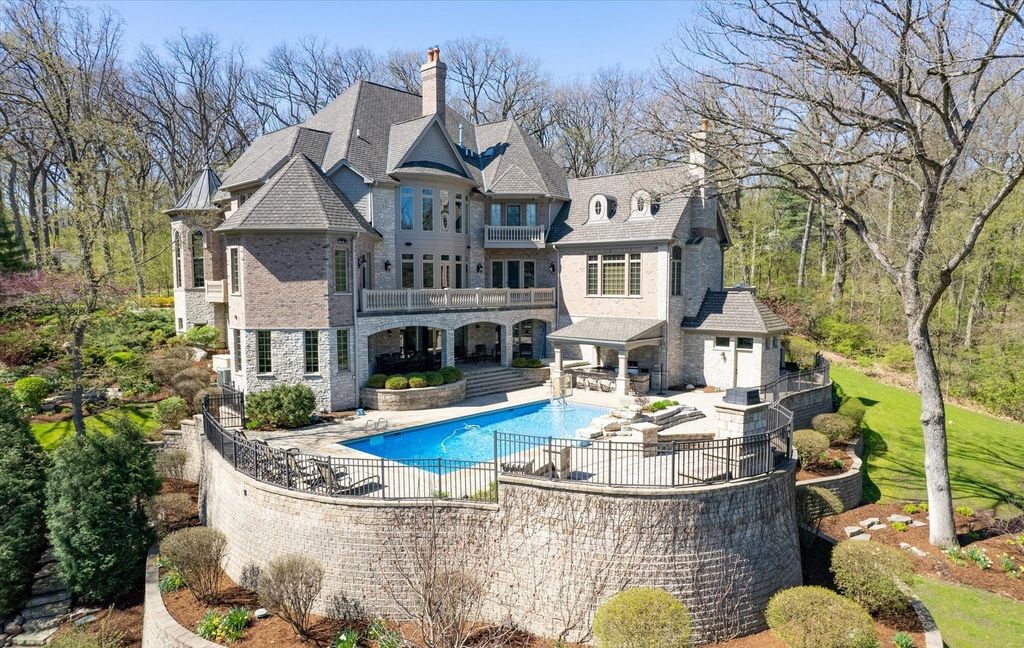 Stunning Custom-Built Home on 16 Acres of Magnificent Landscape in Elburn, Illinois for $3.498 Million