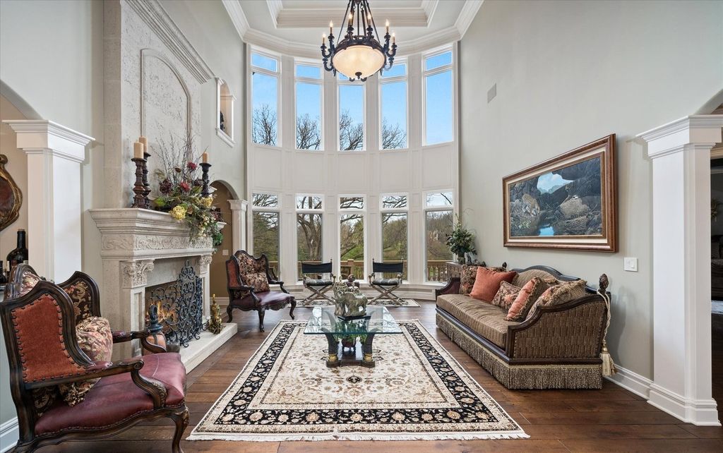 Stunning Custom-Built Home on 16 Acres of Magnificent Landscape in Elburn, Illinois for $3.498 Million