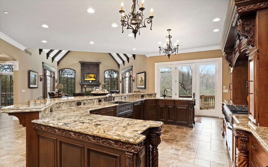 Stunning Custom-Built Home on 16 Acres of Magnificent Landscape in Elburn, Illinois for $3.498 Million