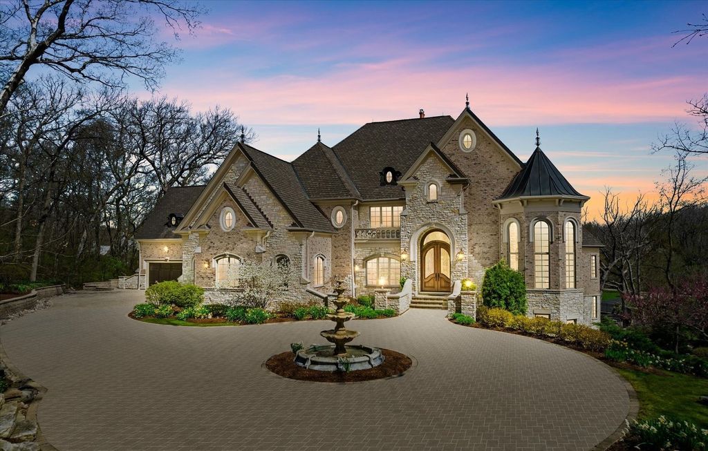 Stunning Custom-Built Home on 16 Acres of Magnificent Landscape in Elburn, Illinois for $3.498 Million