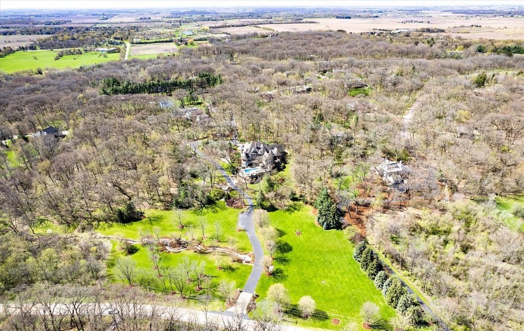 Stunning Custom-Built Home on 16 Acres of Magnificent Landscape in Elburn, Illinois for $3.498 Million