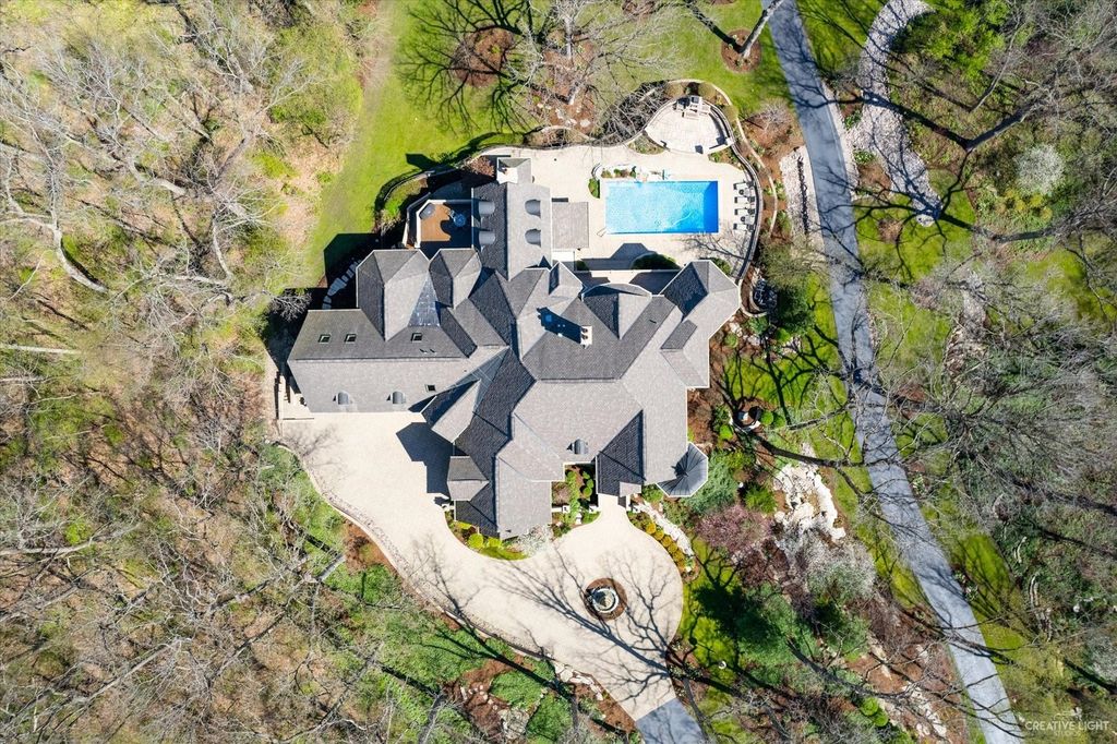 Stunning Custom-Built Home on 16 Acres of Magnificent Landscape in Elburn, Illinois for $3.498 Million