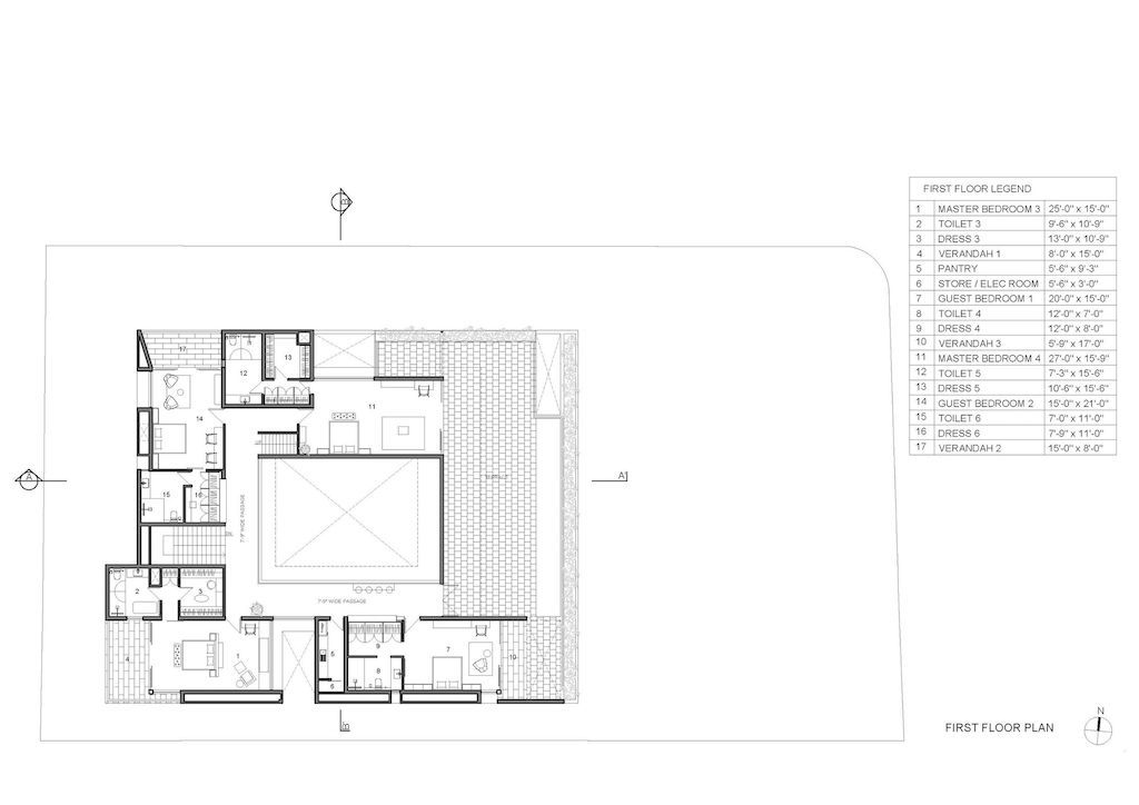 The Monolithic House Features Open Green Spaces by MODO Designs 13