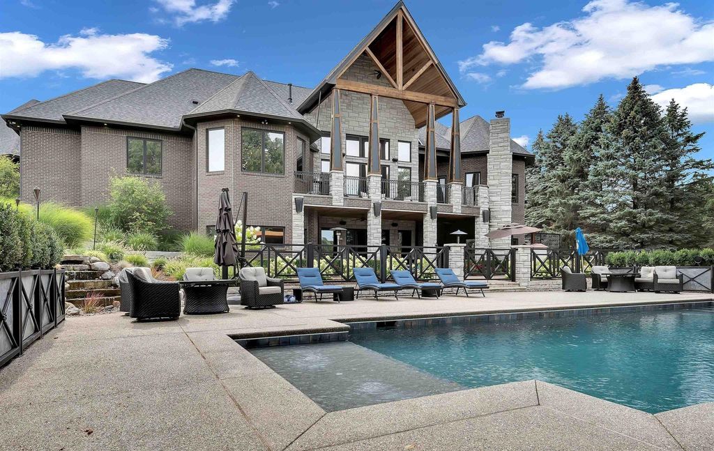 Timeless Elegance Meets Natural Beauty: Custom Ranch Estate in Rochester, Michigan, Listed at $3,999,900