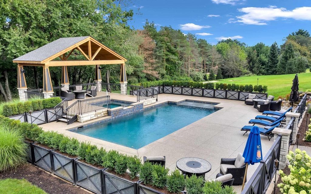 Timeless Elegance Meets Natural Beauty: Custom Ranch Estate in Rochester, Michigan, Listed at $3,999,900