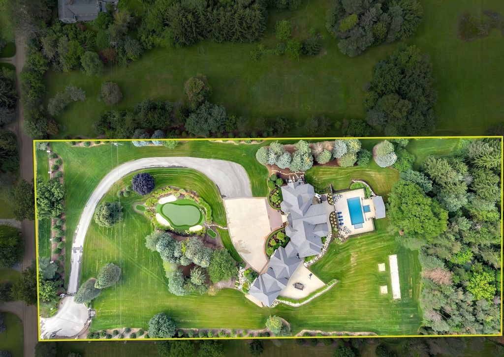 Timeless Elegance Meets Natural Beauty: Custom Ranch Estate in Rochester, Michigan, Listed at $3,999,900