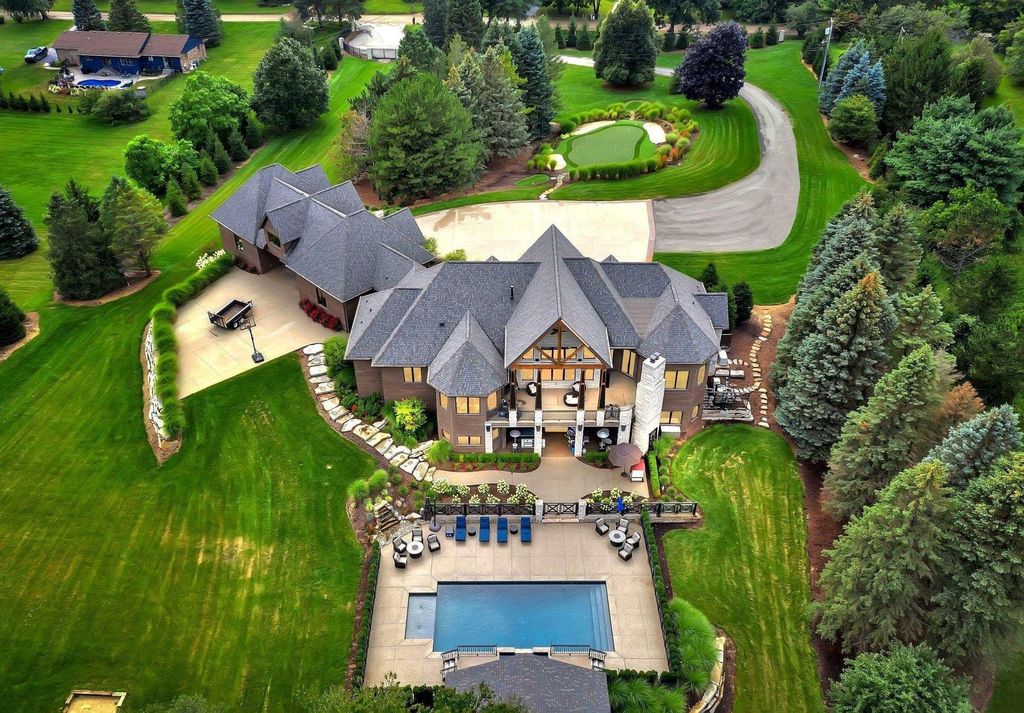 Timeless Elegance Meets Natural Beauty: Custom Ranch Estate in Rochester, Michigan, Listed at $3,999,900