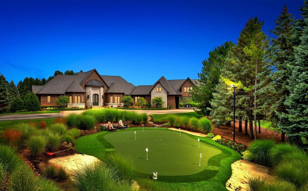 Timeless Elegance Meets Natural Beauty: Custom Ranch Estate in Rochester, Michigan, Listed at $3,999,900