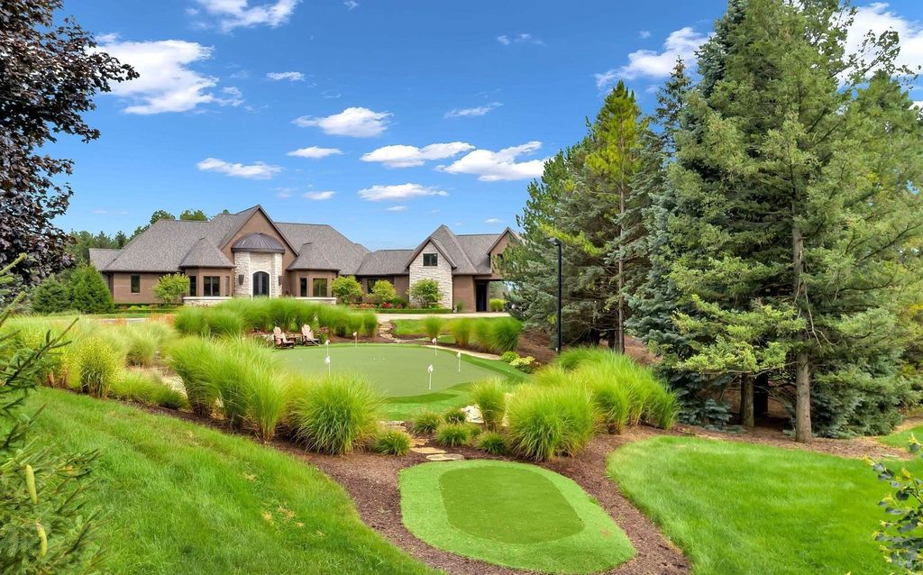 Timeless Elegance Meets Natural Beauty: Custom Ranch Estate in Rochester, Michigan, Listed at $3,999,900
