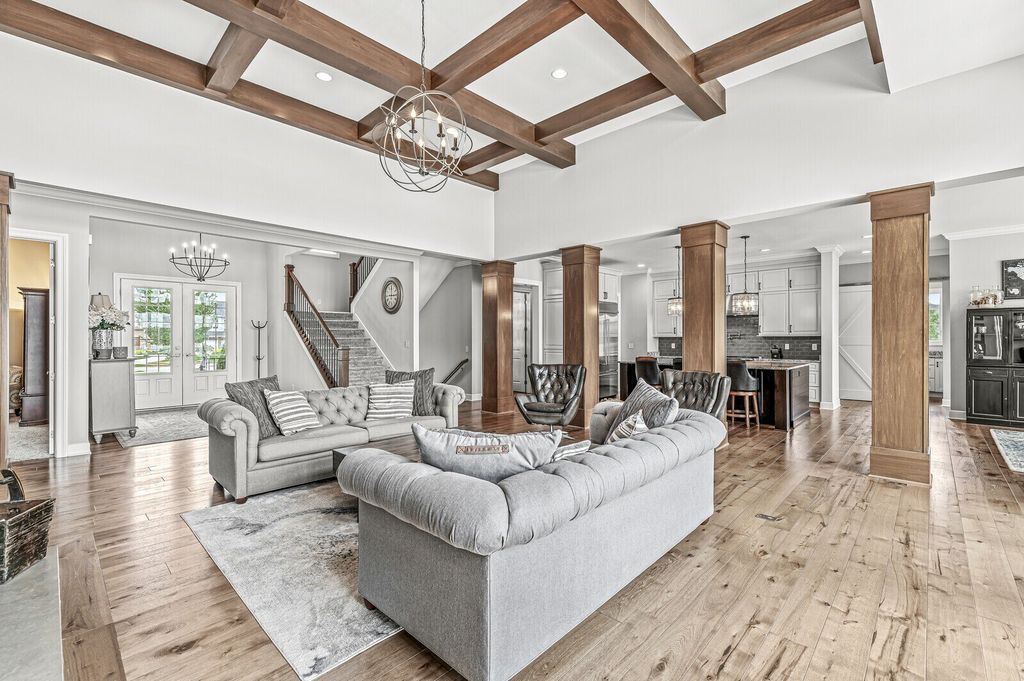 Waterfront Home with Impressive Thoughtful Layout in McCordsville, Indiana for $2.295 Million
