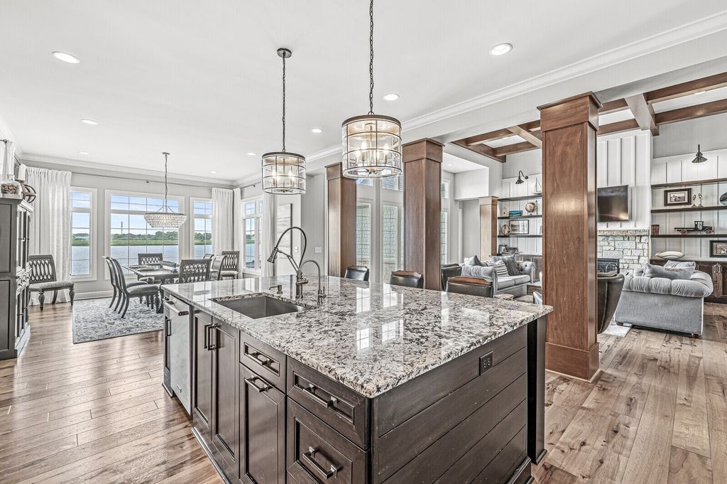 Waterfront Home with Impressive Thoughtful Layout in McCordsville, Indiana for $2.295 Million