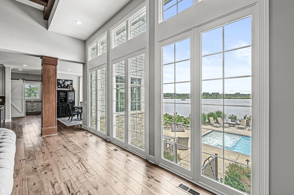 Waterfront Home with Impressive Thoughtful Layout in McCordsville, Indiana for $2.295 Million