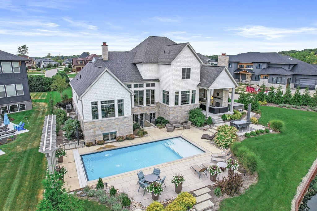 Waterfront Home with Impressive Thoughtful Layout in McCordsville, Indiana for $2.295 Million