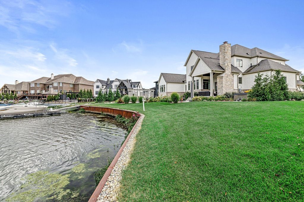 Waterfront Home with Impressive Thoughtful Layout in McCordsville, Indiana for $2.295 Million