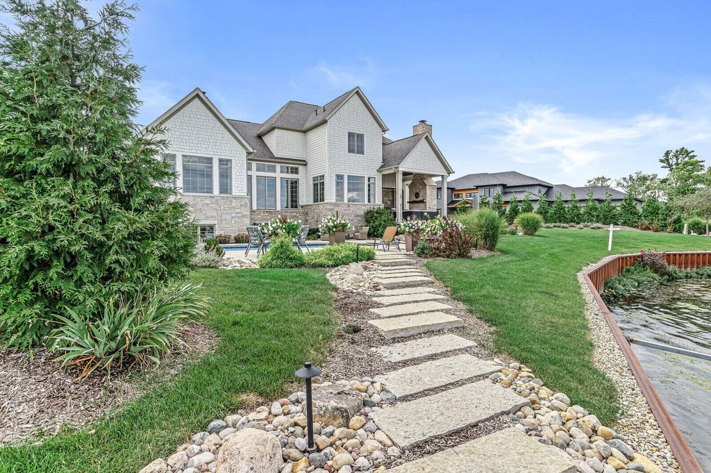 Waterfront Home with Impressive Thoughtful Layout in McCordsville, Indiana for $2.295 Million