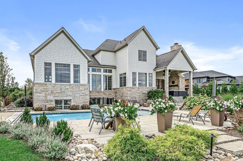 Waterfront Home with Impressive Thoughtful Layout in McCordsville, Indiana for $2.295 Million