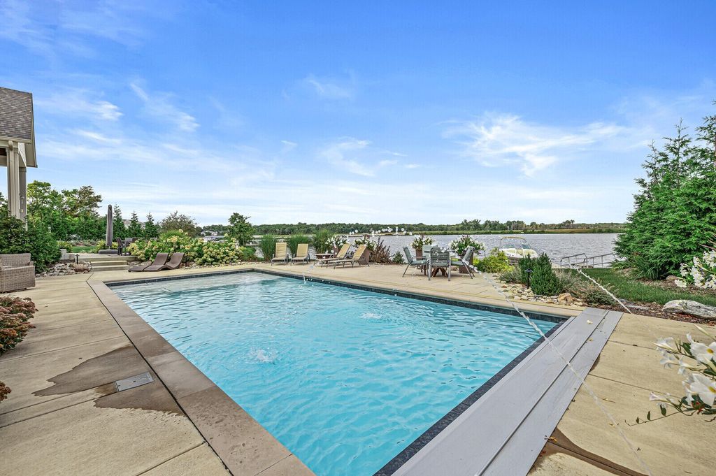 Waterfront Home with Impressive Thoughtful Layout in McCordsville, Indiana for $2.295 Million