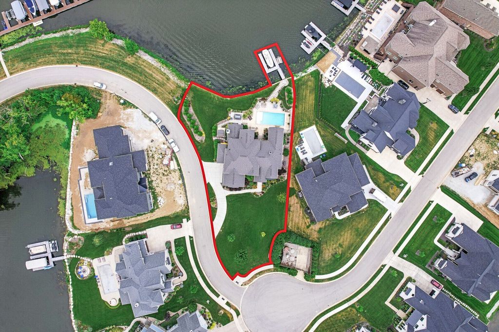 Waterfront Home with Impressive Thoughtful Layout in McCordsville, Indiana for $2.295 Million