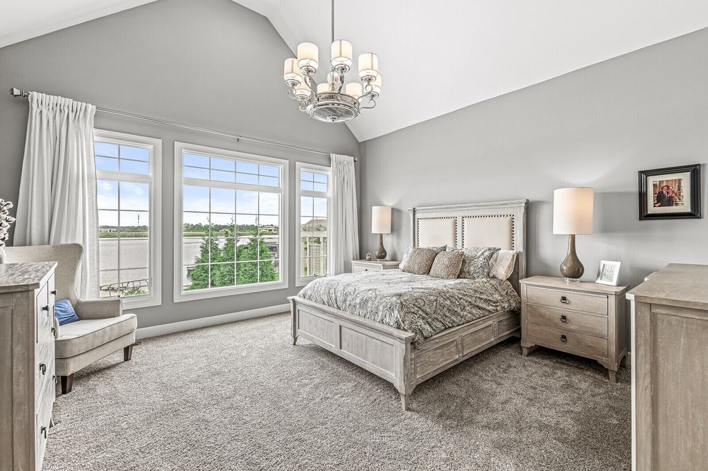 Waterfront Home with Impressive Thoughtful Layout in McCordsville, Indiana for $2.295 Million