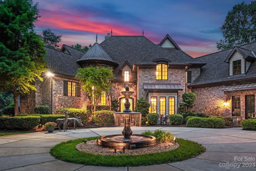 13305 Claysparrow Road Home in Charlotte, North Carolina. Welcome to the epitome of luxury living within the exclusive gates of 13305 Claysparrow Road in The Sanctuary @ Lake Wylie! This immaculately maintained private estate has undergone recent enhancements, including a new roof, AC units, hot water heater, and renovated guest bathrooms.