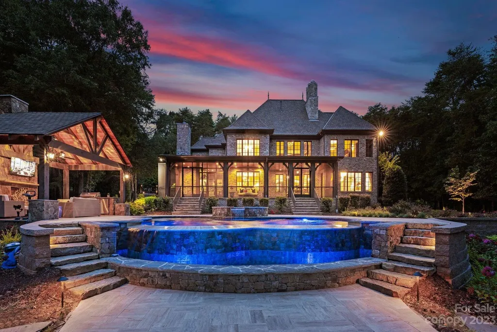 13305 Claysparrow Road Home in Charlotte, North Carolina. Welcome to the epitome of luxury living within the exclusive gates of 13305 Claysparrow Road in The Sanctuary @ Lake Wylie! This immaculately maintained private estate has undergone recent enhancements, including a new roof, AC units, hot water heater, and renovated guest bathrooms.