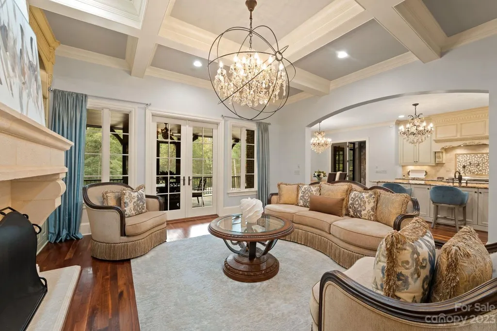 13305 Claysparrow Road Home in Charlotte, North Carolina. Welcome to the epitome of luxury living within the exclusive gates of 13305 Claysparrow Road in The Sanctuary @ Lake Wylie! This immaculately maintained private estate has undergone recent enhancements, including a new roof, AC units, hot water heater, and renovated guest bathrooms.