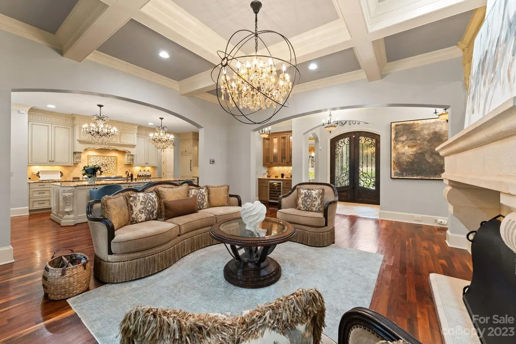 13305 Claysparrow Road Home in Charlotte, North Carolina. Welcome to the epitome of luxury living within the exclusive gates of 13305 Claysparrow Road in The Sanctuary @ Lake Wylie! This immaculately maintained private estate has undergone recent enhancements, including a new roof, AC units, hot water heater, and renovated guest bathrooms.