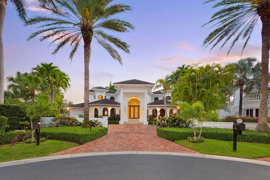Experience unparalleled luxury in this 7-bedroom, 7-bathroom Golden Beach estate, situated on a 0.41-acre lot with 190 feet of prime waterfront. Renovated to perfection, this contemporary retreat boasts double-height ceilings, a chef's kitchen, a grand master suite, an oversized pool, summer kitchen, and a fully equipped 50-foot dock.