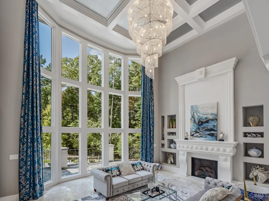 53 Topaz Jewel Court Home in Durham, North Carolina. Step into an extraordinary opportunity to own an ultra-luxury home in a coveted, fully fenced, and gated community, nestled within 5+ pristine acres. This magnificent estate represents the epitome of elegance and sophistication, boasting superior craftsmanship and unparalleled attention to detail at every turn.