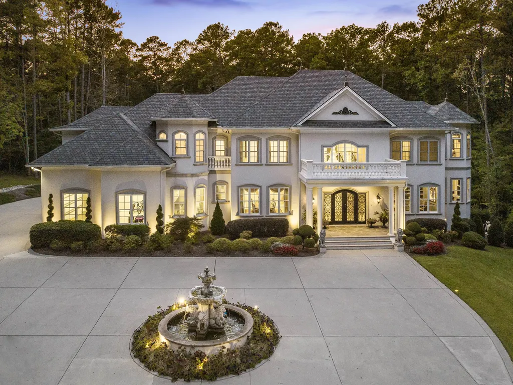 53 Topaz Jewel Court Home in Durham, North Carolina. Step into an extraordinary opportunity to own an ultra-luxury home in a coveted, fully fenced, and gated community, nestled within 5+ pristine acres. This magnificent estate represents the epitome of elegance and sophistication, boasting superior craftsmanship and unparalleled attention to detail at every turn.
