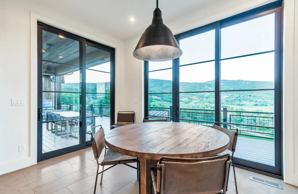 977 West Deer Hill Home in Park City, Utah. Discover opulent mountain living in this 4-bedroom, 6,103 sq ft modern home in Park City's exclusive Preserve community. With stunning views, spacious living areas, and exceptional features like radiant heat, a backup generator, and proximity to outdoor trails, this retreat offers unparalleled luxury and tranquility.