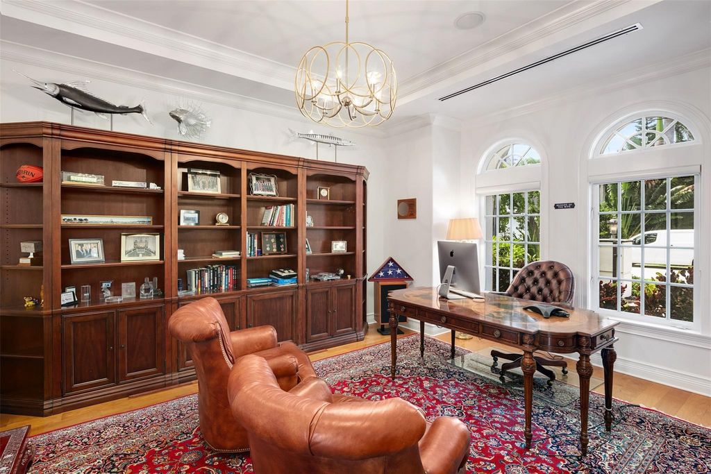 Discover the epitome of waterfront luxury living at 2521 Mercedes Dr, Fort Lauderdale, FL. Nestled in the prestigious Harbor Beach gated community, this 7-bed, 8-bath estate boasts 7,484 square feet of exquisite design.