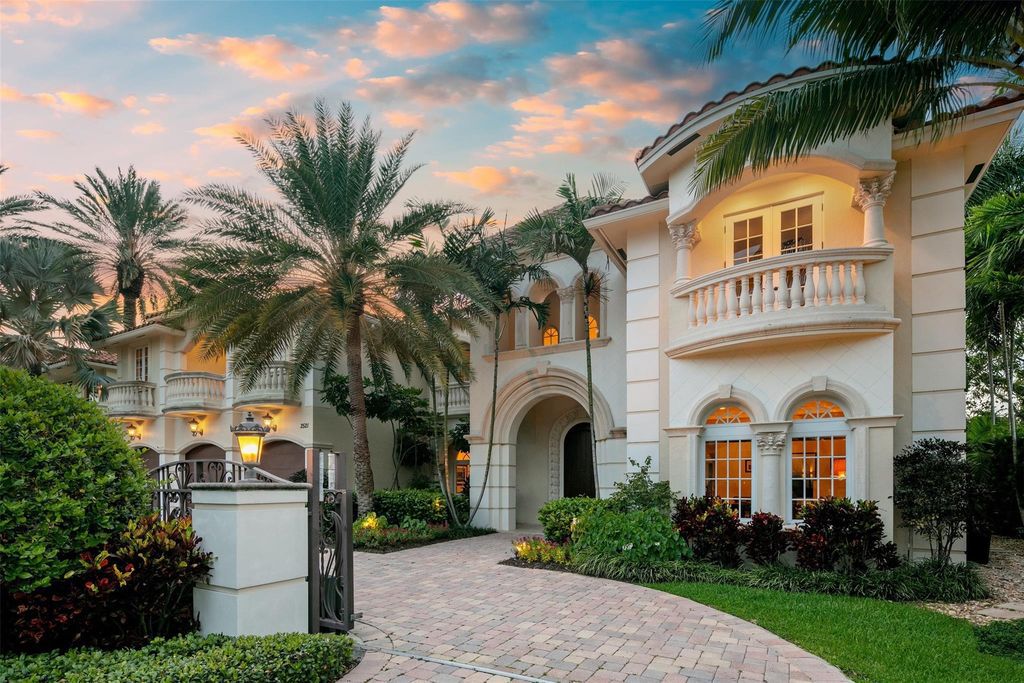Discover the epitome of waterfront luxury living at 2521 Mercedes Dr, Fort Lauderdale, FL. Nestled in the prestigious Harbor Beach gated community, this 7-bed, 8-bath estate boasts 7,484 square feet of exquisite design.