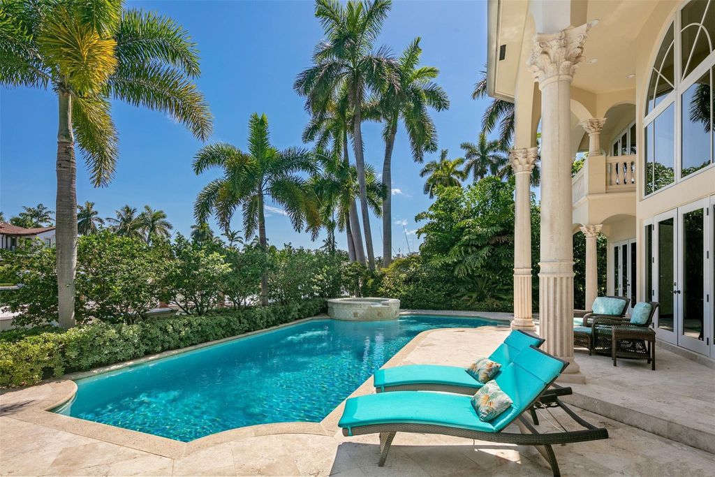 Discover the epitome of waterfront luxury living at 2521 Mercedes Dr, Fort Lauderdale, FL. Nestled in the prestigious Harbor Beach gated community, this 7-bed, 8-bath estate boasts 7,484 square feet of exquisite design.