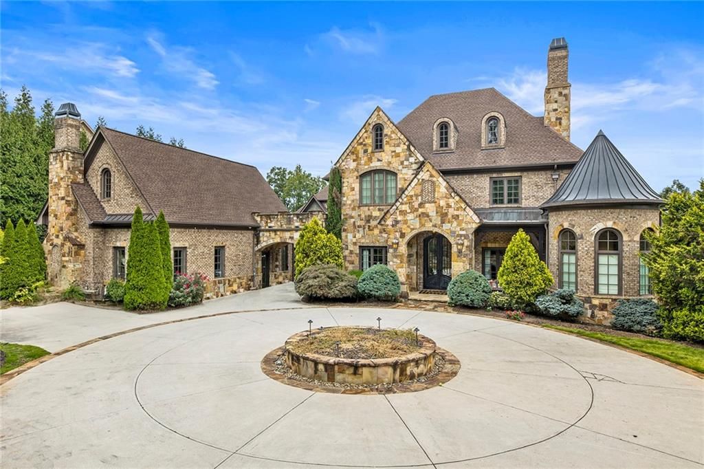 Brick and Stone Estate in Milton Georgia Boasts Lavish Interiors and Multiple Outdoor Living Areas Listed at 6 Million 1