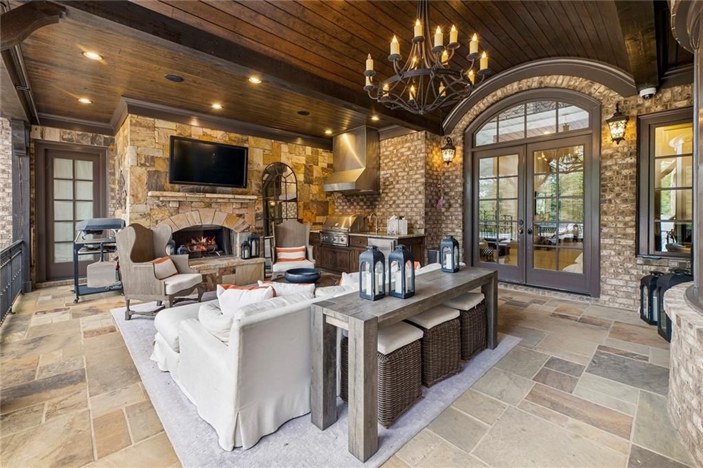 Brick and Stone Estate in Milton Georgia Boasts Lavish Interiors and Multiple Outdoor Living Areas Listed at 6 Million 25