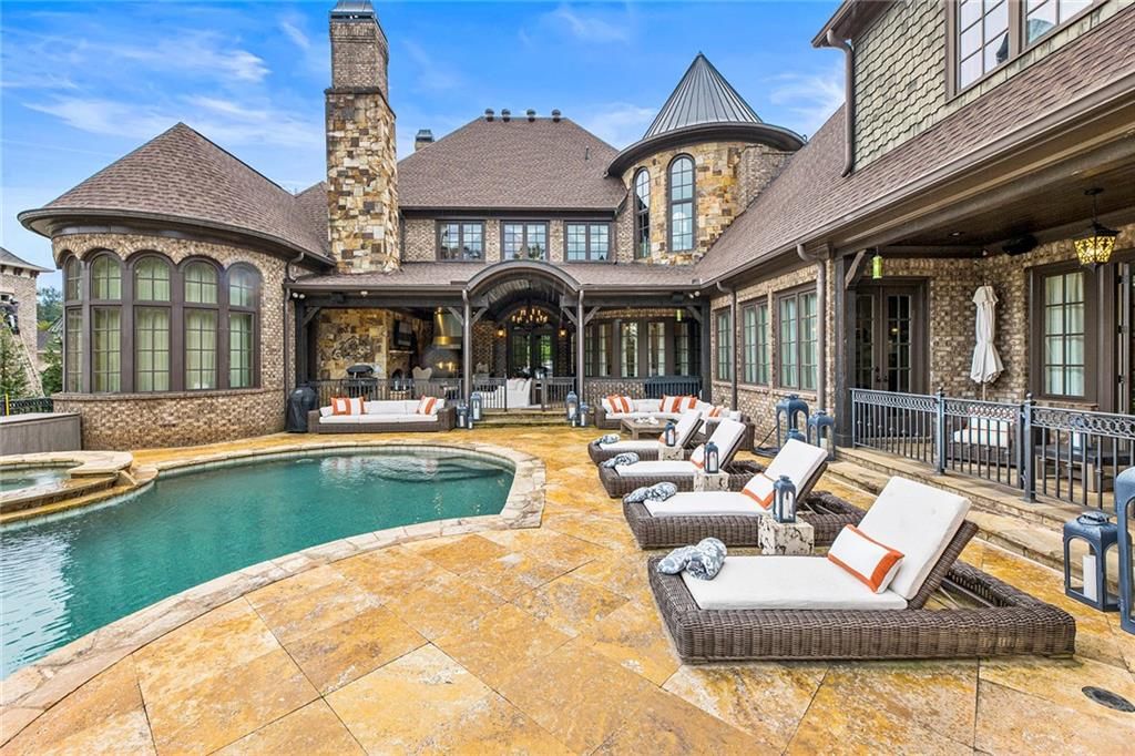 Brick and Stone Estate in Milton Georgia Boasts Lavish Interiors and Multiple Outdoor Living Areas Listed at 6 Million 27
