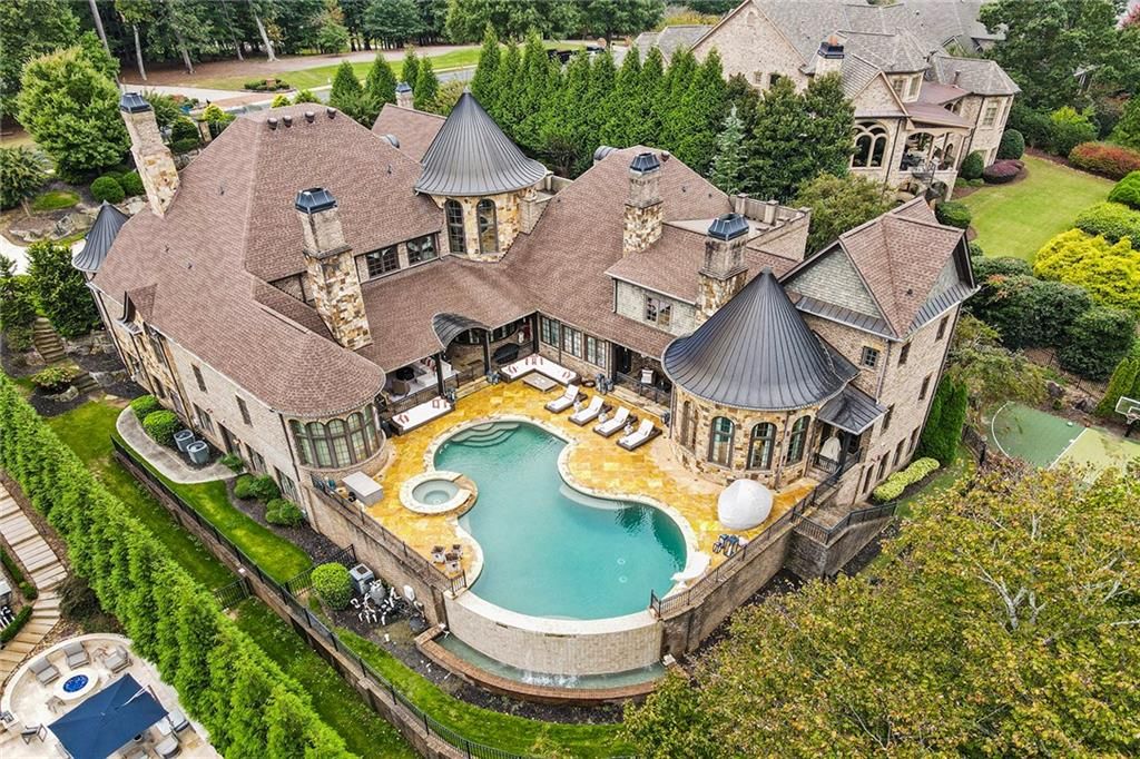 Brick and Stone Estate in Milton Georgia Boasts Lavish Interiors and Multiple Outdoor Living Areas Listed at 6 Million 3