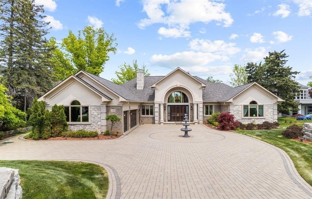 Exceptional Custom-Built Waterfront Home in Bloomfield Hills, Michigan, Priced at $3.8 Million