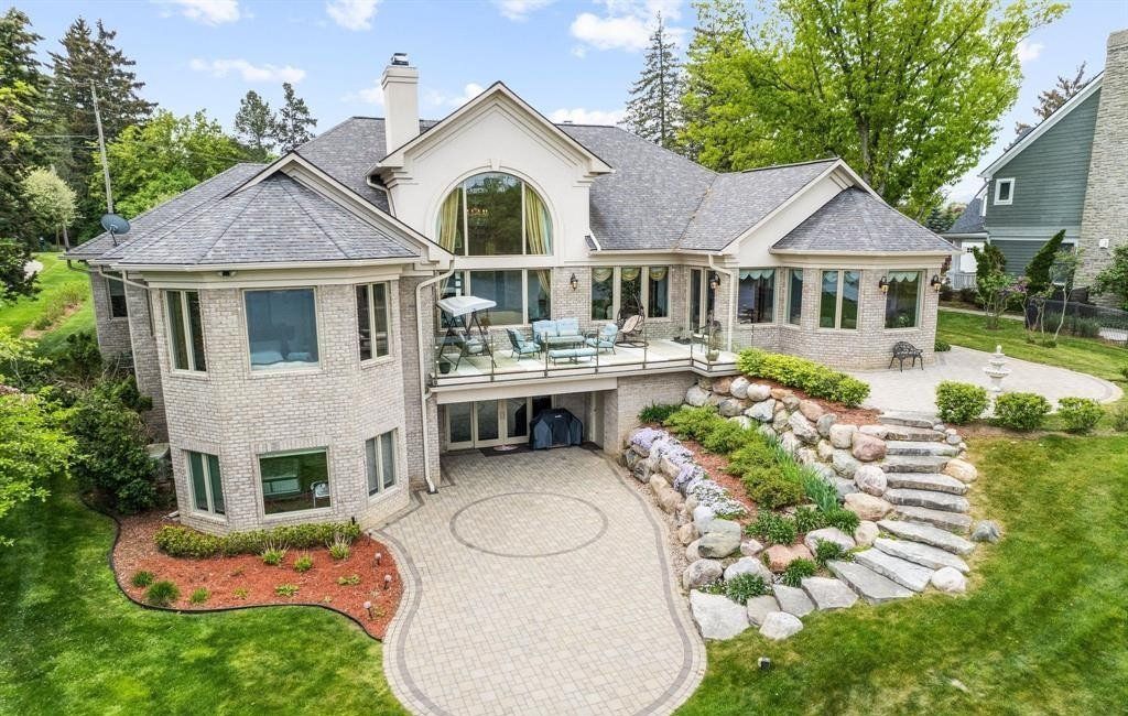 Exceptional Custom-Built Waterfront Home in Bloomfield Hills, Michigan, Priced at $3.8 Million