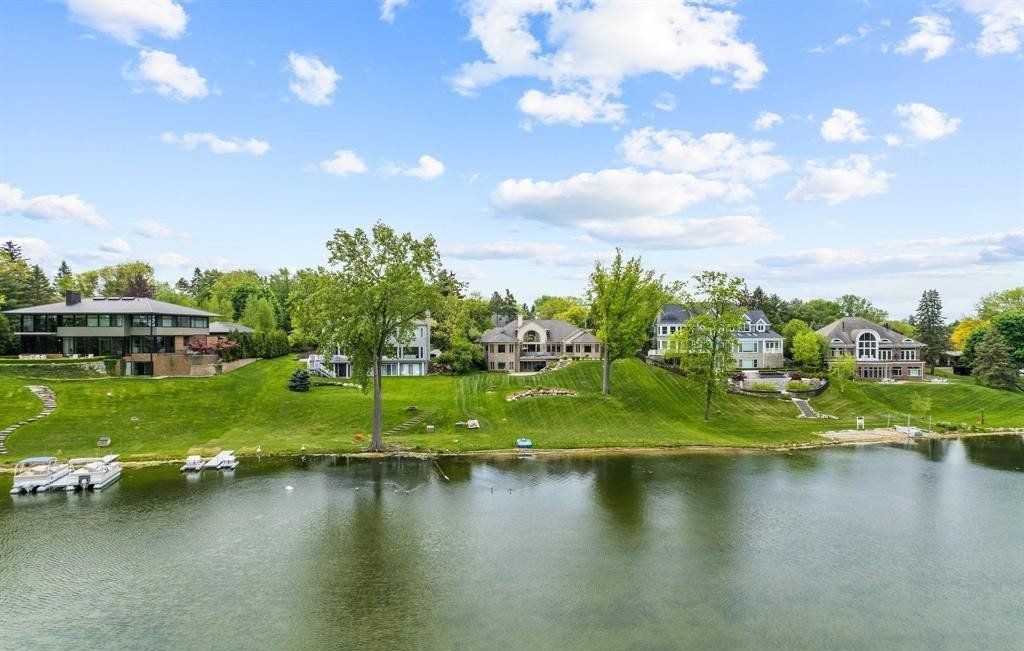 Exceptional Custom-Built Waterfront Home in Bloomfield Hills, Michigan, Priced at $3.8 Million