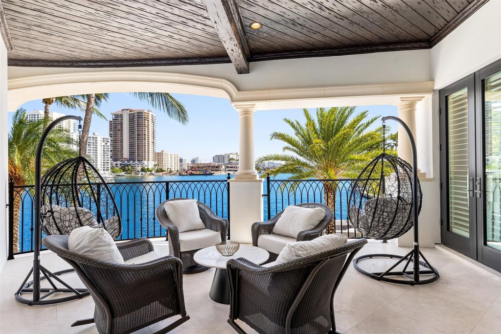 Discover the epitome of luxury waterfront living in this exceptional 6-bedroom, 8-bathroom estate at 2724 Sea Island Dr, Fort Lauderdale. Located in the prestigious Seven Isles neighborhood, this half-acre double lot showcases two pools, covered outdoor spaces, and 325 feet of southeast-exposure waterfront.