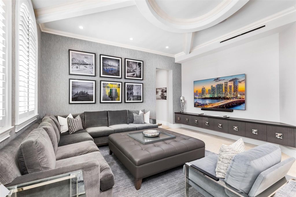 Discover the epitome of luxury waterfront living in this exceptional 6-bedroom, 8-bathroom estate at 2724 Sea Island Dr, Fort Lauderdale. Located in the prestigious Seven Isles neighborhood, this half-acre double lot showcases two pools, covered outdoor spaces, and 325 feet of southeast-exposure waterfront.