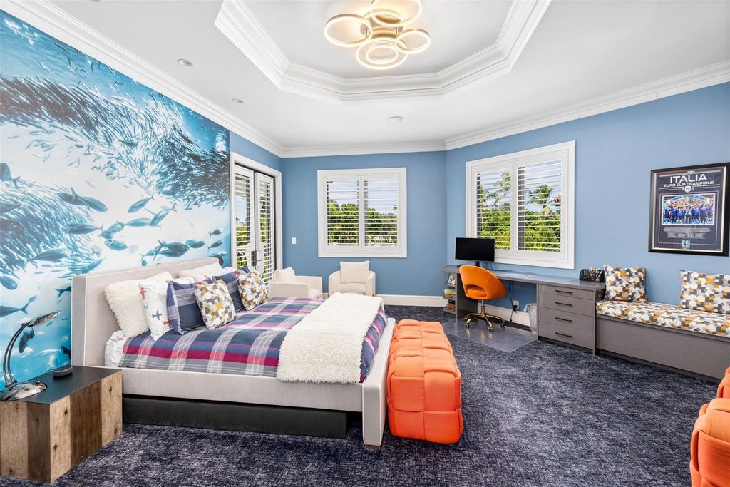 Discover the epitome of luxury waterfront living in this exceptional 6-bedroom, 8-bathroom estate at 2724 Sea Island Dr, Fort Lauderdale. Located in the prestigious Seven Isles neighborhood, this half-acre double lot showcases two pools, covered outdoor spaces, and 325 feet of southeast-exposure waterfront.