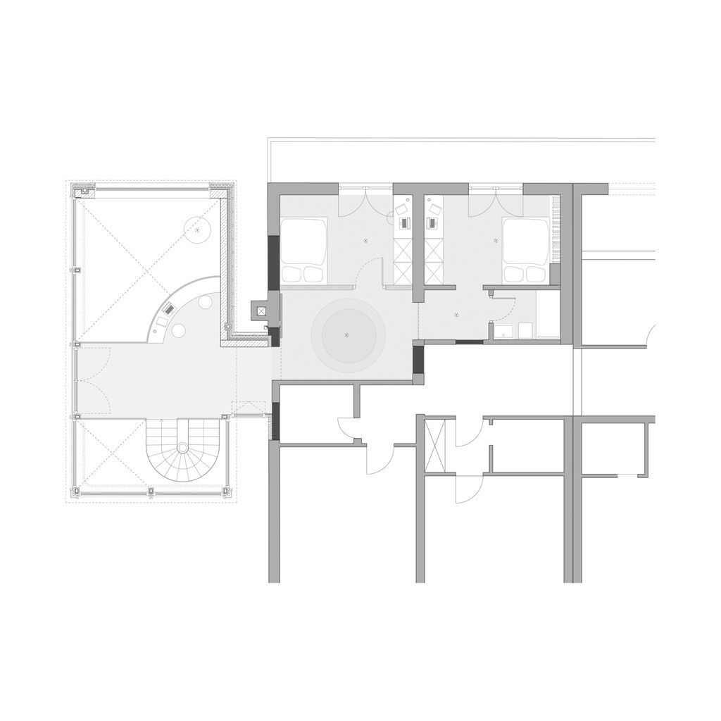 House Schmitten A Vibrantly Red Alpine Chalet by Steiner Architecture 21