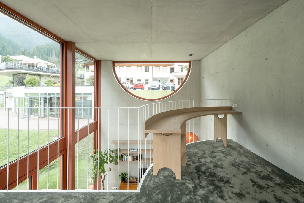 House Schmitten, A Vibrantly Red Alpine Chalet by Steiner Architecture